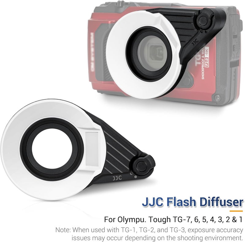 JJC موزع فلاش FD-1 لكاميرات أوليمبوس Tough TG-7 TG-6 TG-5 TG-4 TG-3 TG-2 TG-1، بديل لموزع فلاش أوليمبوس FD-1 لتصوير الماكرو تحت الماء - Image 2